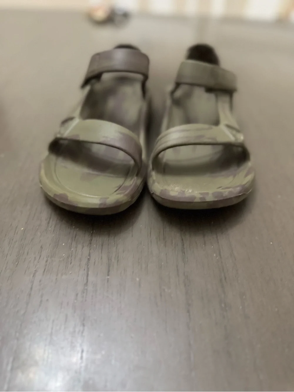 Teva Kids Olive Green Camo Sandals